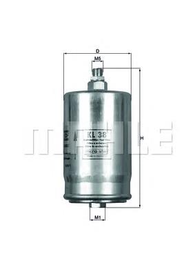 KL38 Mahle Original Filtr paliwa