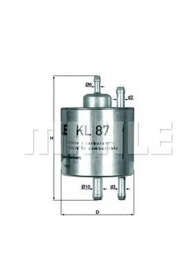 Filtr paliwa Mahle Original KL87 cena, od 34,70 USD