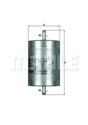 KL65 Mahle Original Filtr paliwa