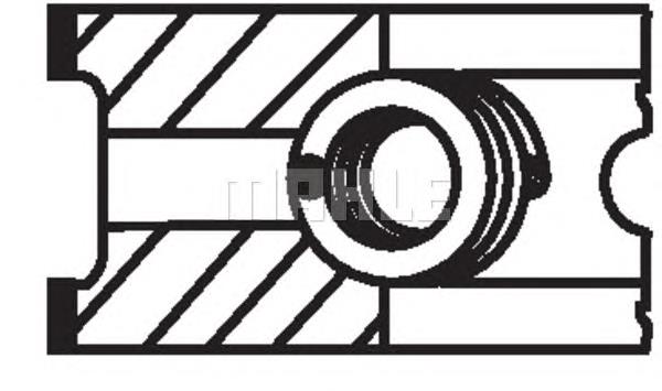 Pierścienie tłokowe na 1 cylinder, STD. Mahle Original 00970N0 cena, od 16,06 USD