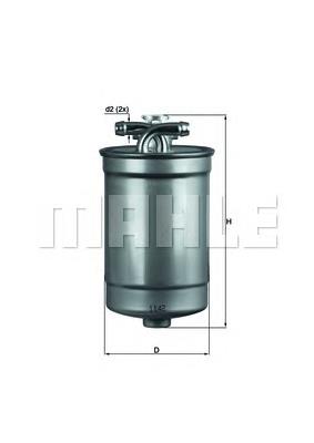 Filtr paliwa Mahle Original KL554D cena, od 15,53 USD