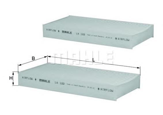 LA122S Mahle Original filtr kabiny