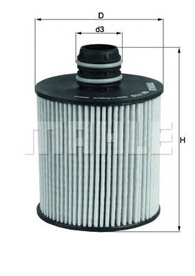 OX779D Mahle Original Filtr oleju