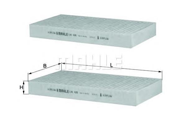 Filtr kabiny Mahle Original LAK426S cena, od 15,06 USD