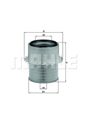 Filtr powietrza Mahle Original LX673 cena, od 15,27 USD