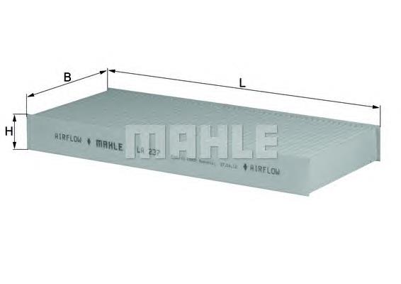 Filtr kabiny Mahle Original LA237 cena, od 9,48 USD