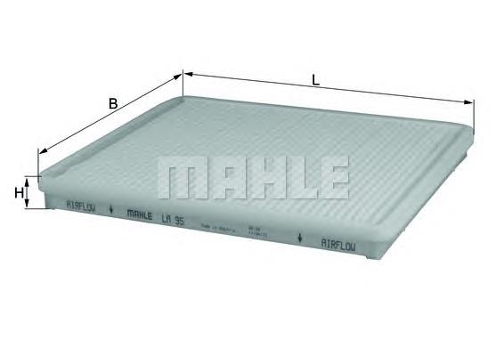 Filtr kabiny Mahle Original LA95 cena, od 10,57 USD