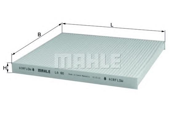 Filtr kabiny Mahle Original LA60 cena, od 8,22 USD