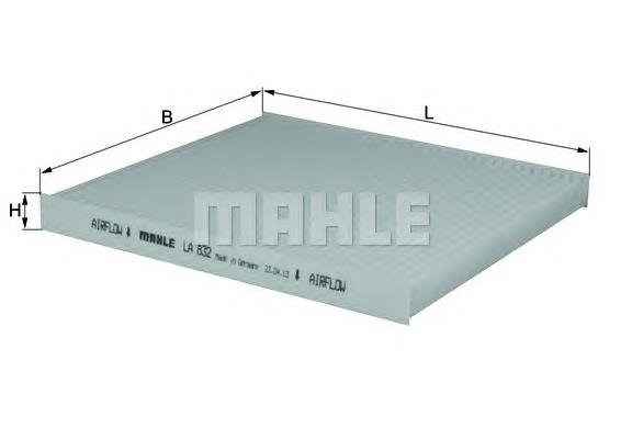 Filtr kabiny Mahle Original LA832 cena, od 9,28 USD