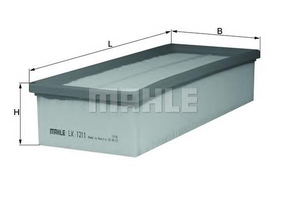Do koszyka LX1211 Mahle Original Filtr powietrza