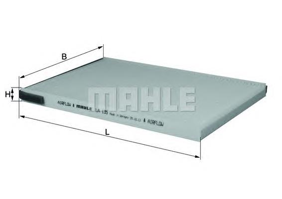 Filtr kabiny Mahle Original LA135 cena, od 13,23 USD