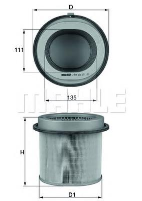 LX670 Mahle Original Filtr powietrza