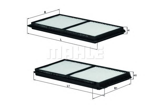 Filtr kabiny Mahle Original LA483S cena, od 9,63 USD