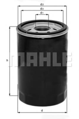 Do koszyka OC323 Mahle Original Filtr oleju