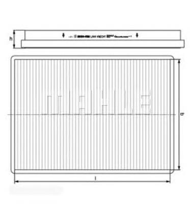 Filtr kabiny LA44 Mahle Original