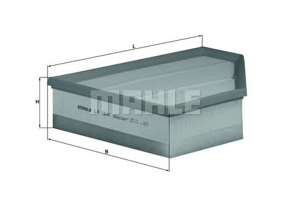Do koszyka LX1640 Mahle Original Filtr powietrza