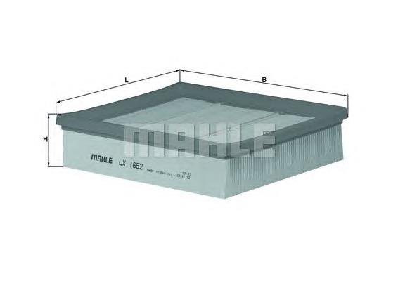 Filtr powietrza Mahle Original LX1652 cena, od 11,26 USD
