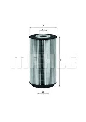 Do koszyka OX557D Mahle Original Filtr oleju
