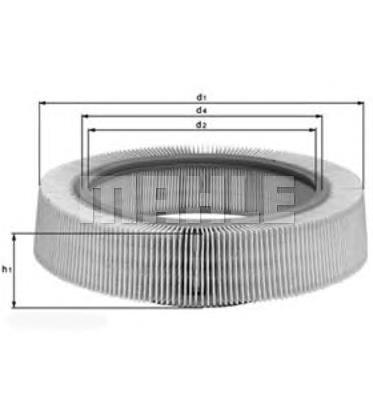 Do koszyka LX61 Mahle Original Filtr powietrza