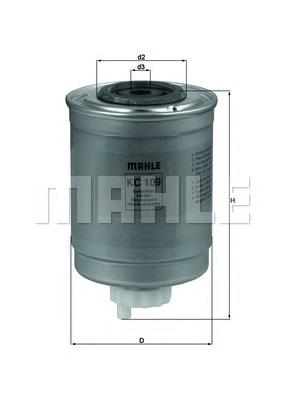 Filtr paliwa Mahle Original KC109 cena, od 14,66 USD