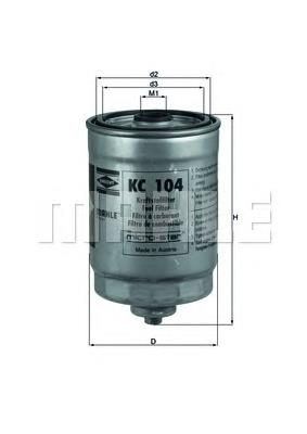 Filtr paliwa Mahle Original KC104 cena, od 15,56 USD