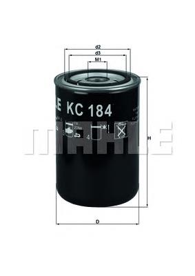 Filtr paliwa Mahle Original KC184 cena, od 17,28 USD