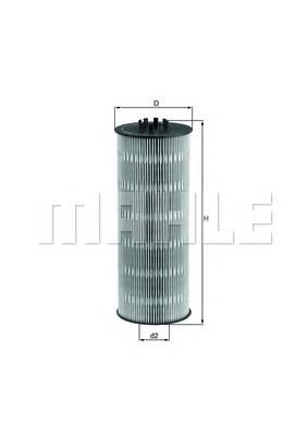 OX168D Mahle Original Filtr oleju