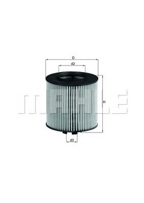OX341D Mahle Original Filtr oleju