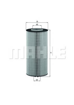 OX348D Mahle Original Filtr oleju