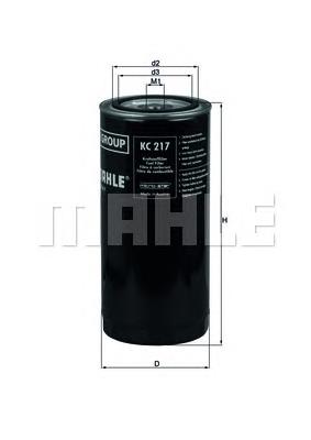 Filtr paliwa KC217 Mahle Original