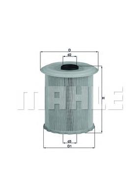 Filtr paliwa Mahle Original KX75D cena, od 8,11 USD