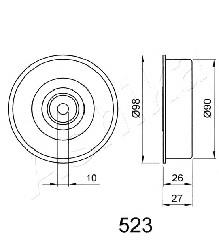 Rolka napinacza paska napędowego Hyundai/Kia GT10090 cena, od 20,71 USD