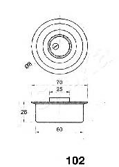 Rolka napinacza paska rozrządu Nissan Sunny 2 N13