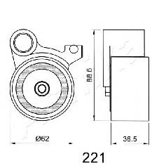 Rolka napinacza paska rozrządu Toyota 1350562010