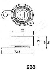 1350511010 Toyota Rolka napinacza paska rozrządu