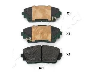 Klocki hamulcowe przednie tarczowe 581011YA35 Hyundai/Kia