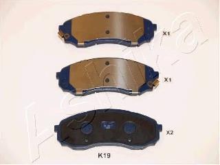 Klocki hamulcowe przednie tarczowe 581014HA01 Hyundai/Kia