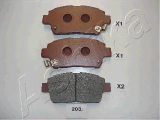 044650W080 Toyota Klocki hamulcowe przednie tarczowe