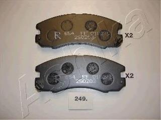 Klocki hamulcowe przednie tarczowe 0446532021 Toyota