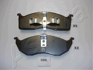 Klocki hamulcowe przednie tarczowe V1011682AC Chrysler