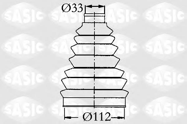 Osłona przegubu homokinetycznego półosi przedniej zewnętrzna Peugeot/Citroen 3293A2