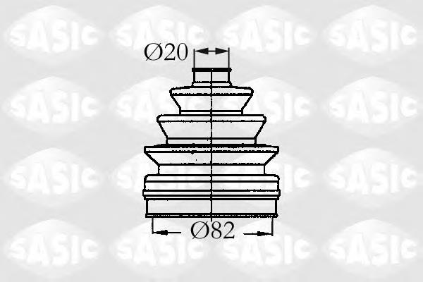 2933833 Sasic Osłona przegubu homokinetycznego półosi przedniej zewnętrzna