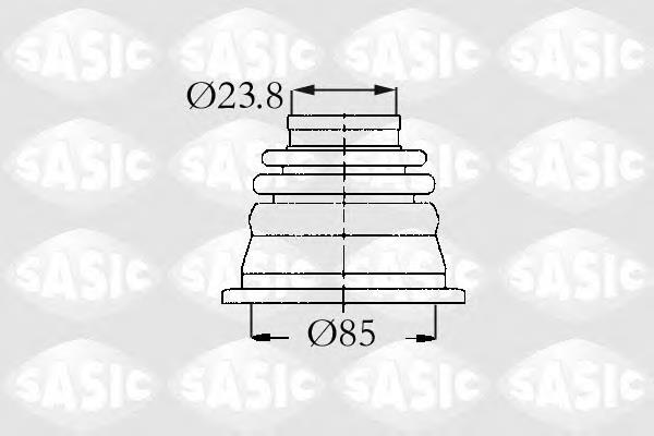 Osłona przegubu homokinetycznego półosi przedniej wewnętrzny lewy 7701464129 Renault (RVI)