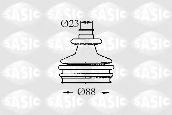 2933803 Sasic osłona przegubu homokinetycznego półosi przedniej zewnętrzna