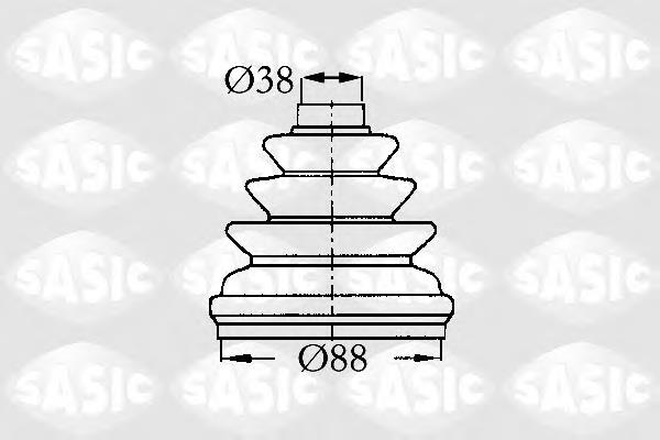 2873803 Sasic Osłona przegubu homokinetycznego półosi przedniej wewnętrzna