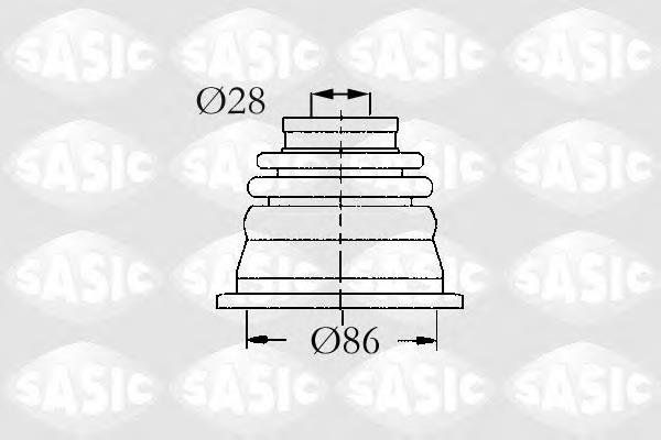 4003464 Sasic Osłona przegubu homokinetycznego półosi przedniej wewnętrzny lewy