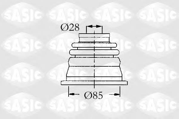 4003451 Sasic Osłona przegubu homokinetycznego półosi przedniej wewnętrzny lewy