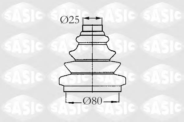 Osłona przegubu homokinetycznego półosi przedniej zewnętrzna Fiat/Alfa/Lancia 82409708