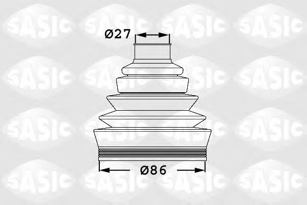 Osłona przegubu homokinetycznego półosi przedniej zewnętrzna Fiat/Alfa/Lancia 46429633