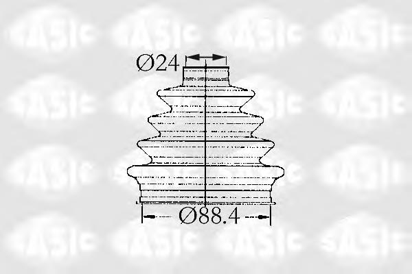 Osłona przegubu homokinetycznego półosi przedniej zewnętrzna GKN-Spidan 300428 cena, od 8,37 USD